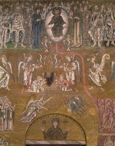 Das Jüngste Gericht (Detail) von Byzantine